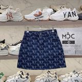  2399 - HÀNG CHÍNH HÃNG - CHÂN VÁY NỮ MLB - NEW YORK YANKEES MONOGRAM DENIM - CODE: 3FDSM0734-50NYD 