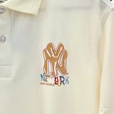  2427 - HÀNG CHÍNH HÃNG - ÁO THUN POLO NEW ERA - POLO NHẢY NHÓT - KEM - CODE : 13280339 