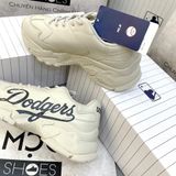  2419 - HÀNG CHÍN HÃNG - GIÀY MLB LINER CHUNKY - DODGERS TAN CHỮ ĐEN 