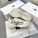  2419 - HÀNG CHÍN HÃNG - GIÀY MLB LINER CHUNKY - DODGERS TAN CHỮ ĐEN 