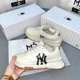  2420 - HÀNG CHÍNH HÃNG - GIÀY MLB RUNNER - NY TAN ĐẾ GUM 