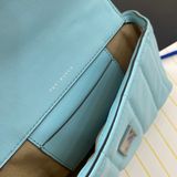  2431 - HÀNG CHÍNH HÃNG - Túi xách đeo chéo dây xích Tory Burch - Màu Xanh / Blue Sang Chảnh 