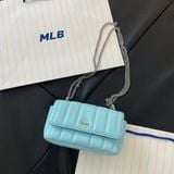  2431 - HÀNG CHÍNH HÃNG - Túi xách đeo chéo dây xích Tory Burch - Màu Xanh / Blue Sang Chảnh 