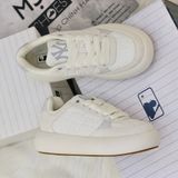  2433 - HÀNG CHÍNH HÃNG - Giày MLB Classic Base - Mono NY chìm da lộn - Be *RB* 