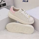  2434 - HÀNG CHÍNH HÃNG - Giày MLB Classic Base - Mono NY chìm - Be gót Hồng - *RB* 