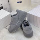  2437- HÀNG CHÍNH HÃNG - Giày MLB Liner - NY Bạc - Xám Than - *RB* 