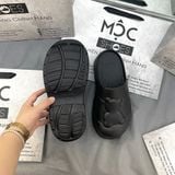  2443 - HÀNG CHÍNH HÃNG - DÉP SỤC 23.65 HÀN QUỐC - CON GẤU - ĐEN - CODE: 50039-B02 