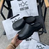  2444 - HÀNG CHÍNH HÃNG - DÉP SỤC 23.65 HÀN QUỐC - SỌC NGANG - ĐEN - CODE: ESAMUGO00001 