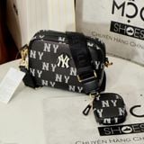  2459 - HÀNG CHÍNH HÃNG - TÚI ĐEO CHÉO MLB NY MONOGGRAM DIA NEW YORK YANKEES - ĐEN - CODE: 7ACRM084N 50BKS 