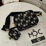  2459 - HÀNG CHÍNH HÃNG - TÚI ĐEO CHÉO MLB NY MONOGGRAM DIA NEW YORK YANKEES - ĐEN - CODE: 7ACRM084N 50BKS 