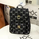  2461 - HÀNG CHÍNH HÃNG - BALO MLB JQD DIA MONOGRAM NY YANKEES - ĐEN LOGO GOLD - CODE: 7ABKMD74N 50BKS 