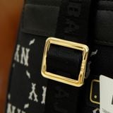  2461 - HÀNG CHÍNH HÃNG - BALO MLB JQD DIA MONOGRAM NY YANKEES - ĐEN LOGO GOLD - CODE: 7ABKMD74N 50BKS 