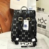  2461 - HÀNG CHÍNH HÃNG - BALO MLB JQD DIA MONOGRAM NY YANKEES - ĐEN LOGO GOLD - CODE: 7ABKMD74N 50BKS 