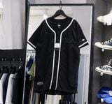  2703 - HÀNG CHÍNH HÃNG - ÁO NEW ERA - SƠ MI BÓNG CHÀY  - ĐEN - CODE: 13334764 