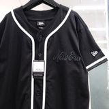  2703 - HÀNG CHÍNH HÃNG - ÁO NEW ERA - SƠ MI BÓNG CHÀY  - ĐEN - CODE: 13334764 