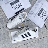  2451 - HÀNG CHÍNH HÃNG - GIÀY ADIDAS CAMPUS - TRẮNG SỌC ĐEN - CODE: IF8761 