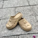  2472 - HÀNG CHÍNH HÃNG - DÉP SỤC 23.65 HÀN QUỐC - CON GẤU - NÂU ĐẬM 
