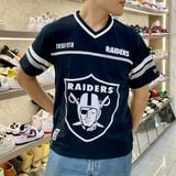  2481 - HÀNG CHÍNH HÃNG - ÁO THUN NEW ERA  - RAIDER TAY KẺ SỌC - ĐEN - CODE: 13356296 