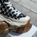  2544 - HÀNG CHÍNH HÃNG - GIÀY MLB CHUNKY HIGH - MONO NY YANKEES - ĐEN ĐẾ GUM - CODE: 3ASHU311N-50BLD 
