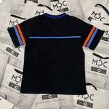  2479 - HÀNG CHÍNH HÃNG - ÁO THUN NEW ERA  - METS TAY KẺ SỌC - ĐEN - CODE: 13505022 