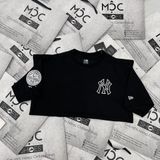  2478 - HÀNG CHÍNH HÃNG - ÁO THUN NEW ERA  - NY THÊU REN - ĐEN - CODE: 13732641 