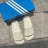  2489 - HÀNG CHÍNH HÃNG - Dép Adilette Aqua 2.0 - Big Logo - Cream - Code: IF7370 