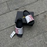  2517 - HÀNG CHÍNH HÃNG - DÉP NIKE JORDAN NOLA - ĐEN QUAI TRẮNG - CODE: CZ8027 160 