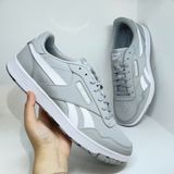  2532 - HÀNG CHÍNH HÃNG - GIÀY REEBOK - ĐẾ BẰNG - XÁM SWOOSH TRẮNG (6347) 