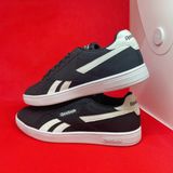  2539 - HÀNG CHÍNH HÃNG - GIÀY REEBOK - ĐẾ BẰNG - ĐEN SWOOSH TRẮNG (6356) 