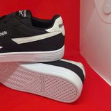  2539 - HÀNG CHÍNH HÃNG - GIÀY REEBOK - ĐẾ BẰNG - ĐEN SWOOSH TRẮNG (6356) 