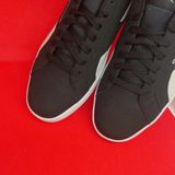  2539 - HÀNG CHÍNH HÃNG - GIÀY REEBOK - ĐẾ BẰNG - ĐEN SWOOSH TRẮNG (6356) 