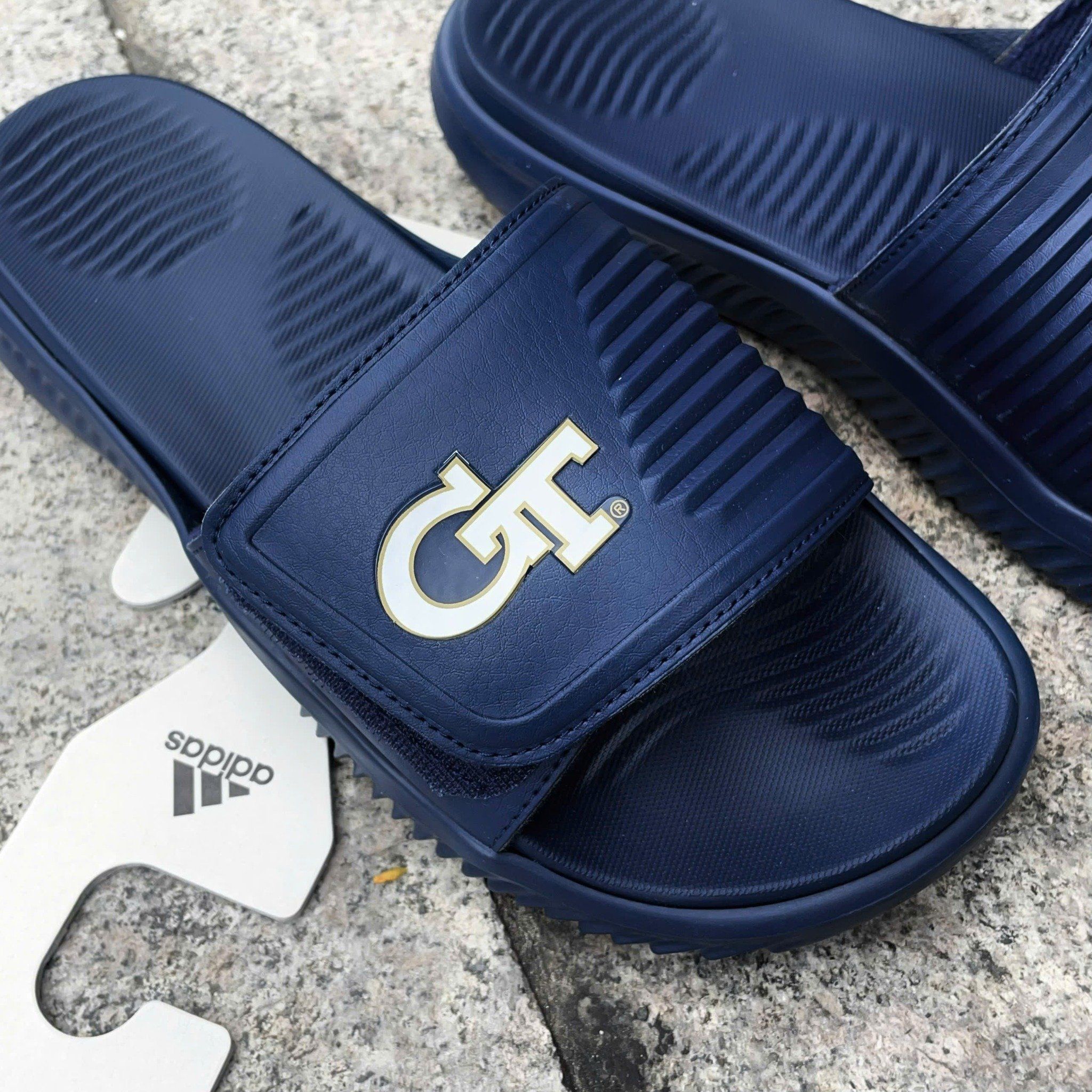  2527 - HÀNG CHÍNH HÃNG - DÉP ADIDAS ALPHABOUCE SLIDE 2.0 - GEORGIA TECH - NAVY - CODE: JI2519 