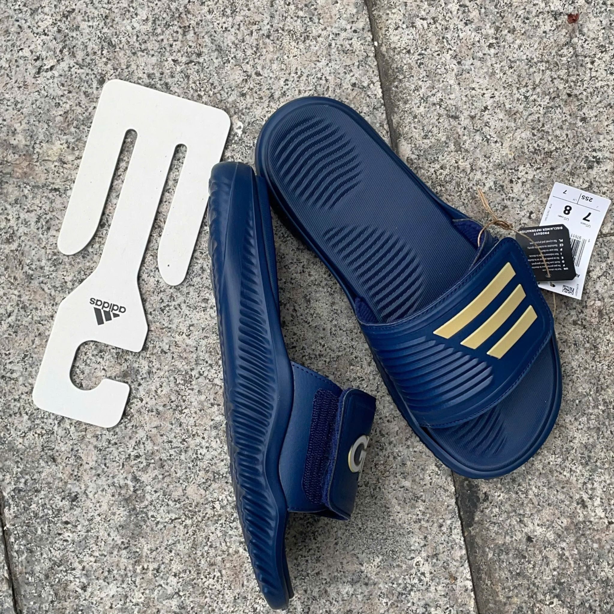  2527 - HÀNG CHÍNH HÃNG - DÉP ADIDAS ALPHABOUCE SLIDE 2.0 - GEORGIA TECH - NAVY - CODE: JI2519 