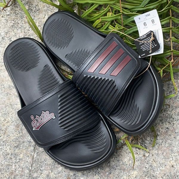  2548 - HÀNG CHÍNH HÃNG - DÉP ADIDAS ALPHABOUCE SLIDE 2.0 - ĐEN LOGO STATE - CODE: JI2523 