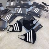  0091 - HÀNG CHÍNH HÃNG - BỘ 3 KHẨU TRANG ADIDAS FACE MASK COVER SIZE M/L - *BLACK* - 2024** - Code: HF7045 