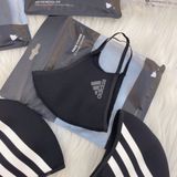  2559 - HÀNG CHÍNH HÃNG - BỘ 3 KHẨU TRANG ADIDAS FACE MASK COVER SIZE M/L - *BLACK* - 2025** - Code: HF7045 