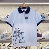  2560 - HÀNG CHÍNH HÃNG - ÁO THUN NEW ERA - POLO LOGO LA BÊN HÔNG *VIỀN XANH NAVY 