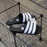  2659 - HÀNG CHÍNH HÃNG - DÉP ADIDAS FLOW - ĐEN SỌC TRẮNG - Code: IF4134 