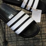  2659 - HÀNG CHÍNH HÃNG - DÉP ADIDAS FLOW - ĐEN SỌC TRẮNG - Code: IF4134 