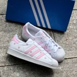  2644 - HÀNG CHÍNH HÃNG - GIÀY ADIDAS SUPERSTAR - ALL WHITE - HỌA TIẾT HOA ANH ĐÀO 