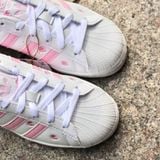  2644 - HÀNG CHÍNH HÃNG - GIÀY ADIDAS SUPERSTAR - ALL WHITE - HỌA TIẾT HOA ANH ĐÀO 