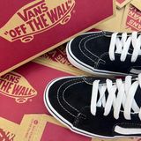  2620 - HÀNG CHÍNH HÃNG - GIÀY VANS SK8-HI - ĐEN/TRẮNG - CODE: VN000D5IB8C 