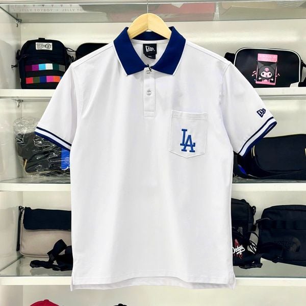  2627 - HÀNG CHÍNH HÃNG - ÁO THUN NEW ERA - POLO LA TÚI - TRẮNG - CODE: 12554899 