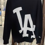  2635 - HÀNG CHÍNH HÃNG - ÁO LEN SWEATER NEW ERA LA BIG LOGO - ĐEN -  CODE : 14326431 