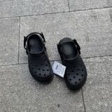  2640 - HÀNG CHÍNH HÃNG - GIÀY CLOG UNISEX CROCS DUET MAX - ĐEN FULL - CODE: 208776-001-1FT 