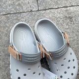  2639 - HÀNG CHÍNH HÃNG - GIÀY CLOG UNISEX CROCS DUET MAX - XÁM ĐẾ TRẮNG - CODE: 208776-1FT 