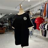  2651 - HÀNG CHÍNH HÃNG - ÁO THUN NEW ERA - NY BIG LOGO 2 SỌC - ĐEN - CODE: 15488800 