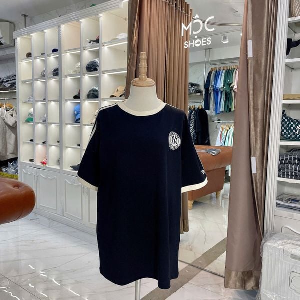  2651 - HÀNG CHÍNH HÃNG - ÁO THUN NEW ERA - NY BIG LOGO 2 SỌC - ĐEN - CODE: 15488800 