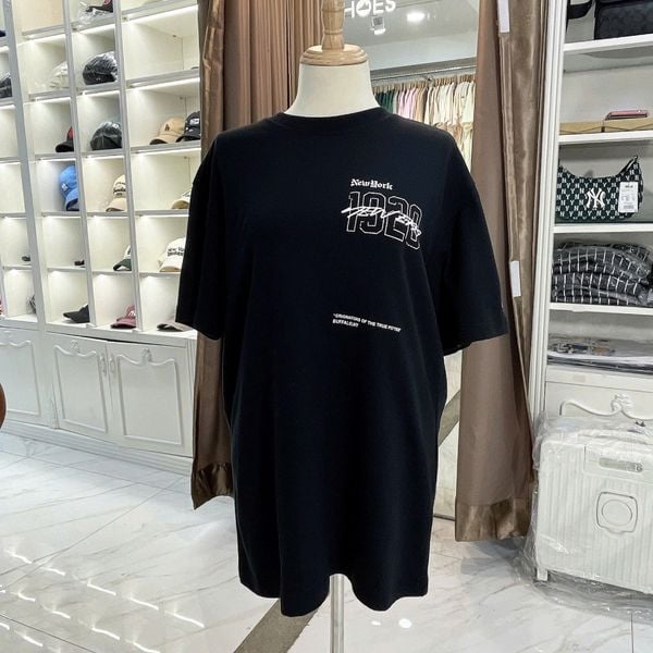  2652 - HÀNG CHÍNH HÃNG - ÁO THUN NEW ERA - NY 1920 HOA HỒNG - ĐEN 