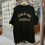  2657 - HÀNG CHÍNH HÃNG - ÁO THUN TEE ESSENTIAL FOG - JERSEY CREWNECK - ĐEN - CODE: 125BT244190F 